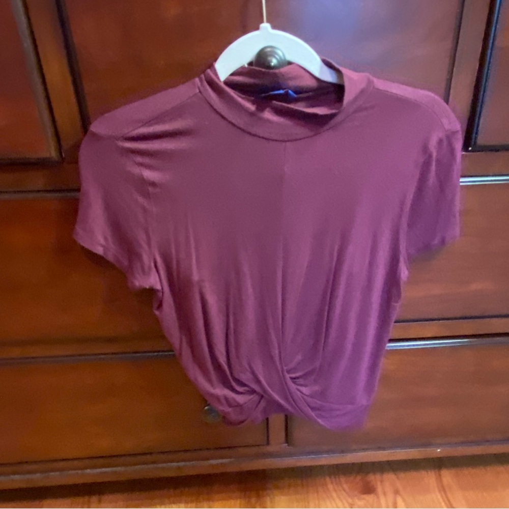 Women's maroon top